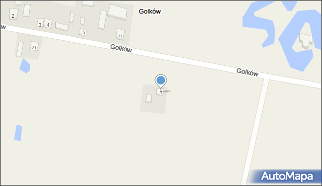 Golków, Golków, 7, mapa Golków