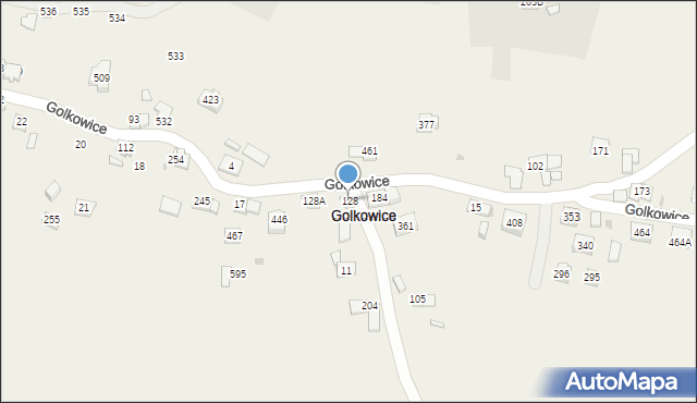 Golkowice, Golkowice, 128, mapa Golkowice