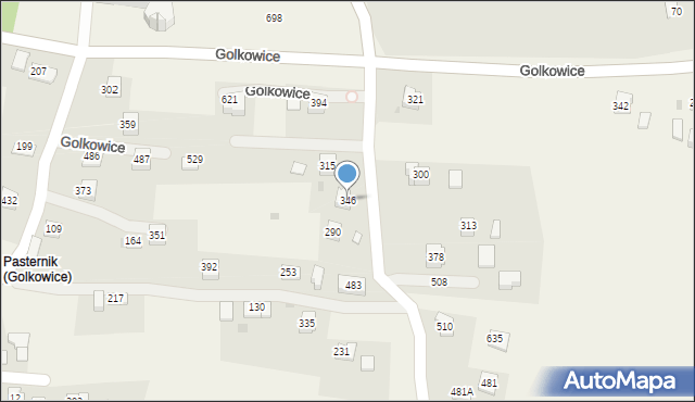 Golkowice, Golkowice, 346, mapa Golkowice