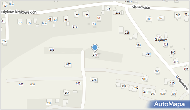 Golkowice, Golkowice, 471, mapa Golkowice