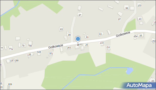Golkowice, Golkowice, 48, mapa Golkowice