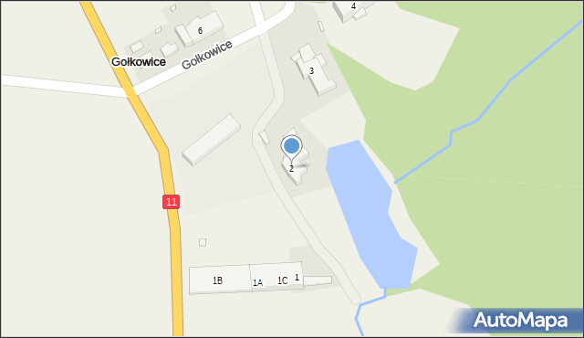 Gołkowice, Gołkowice, 2, mapa Gołkowice