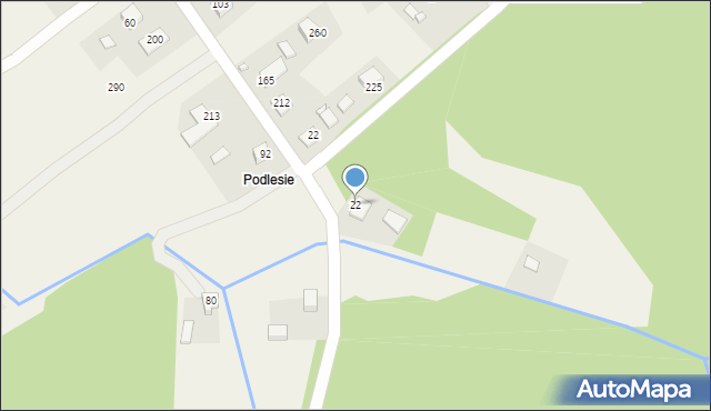 Gołkowice Górne, Gołkowice Górne, 22, mapa Gołkowice Górne