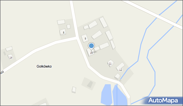 Gołkówko, Gołkówko, 10, mapa Gołkówko