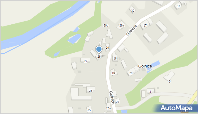 Golnice, Golnice, 28, mapa Golnice