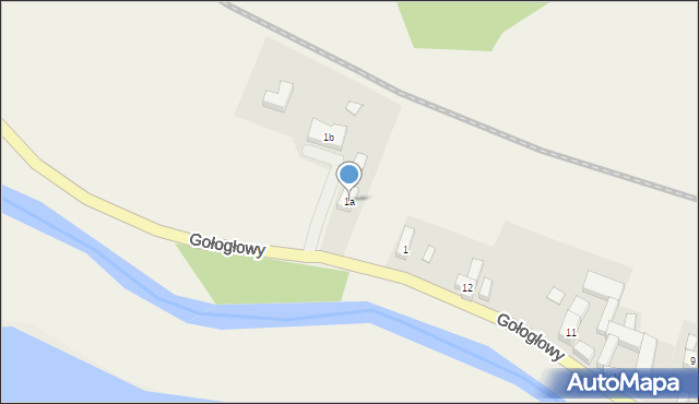 Gołogłowy, Gołogłowy, 1a, mapa Gołogłowy