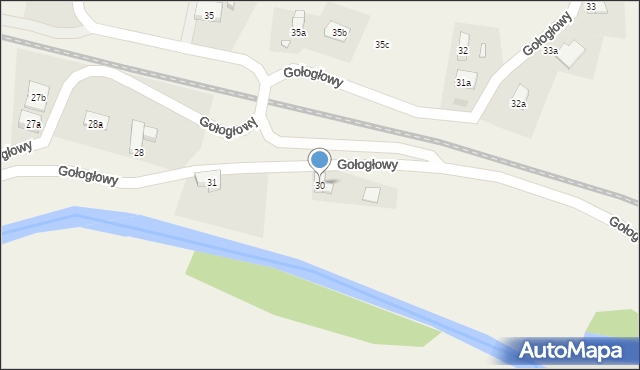 Gołogłowy, Gołogłowy, 30, mapa Gołogłowy