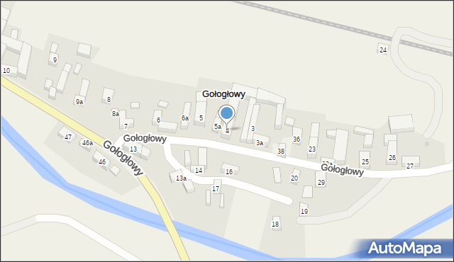 Gołogłowy, Gołogłowy, 4, mapa Gołogłowy