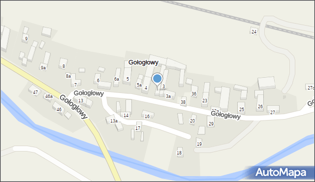 Gołogłowy, Gołogłowy, 4a, mapa Gołogłowy