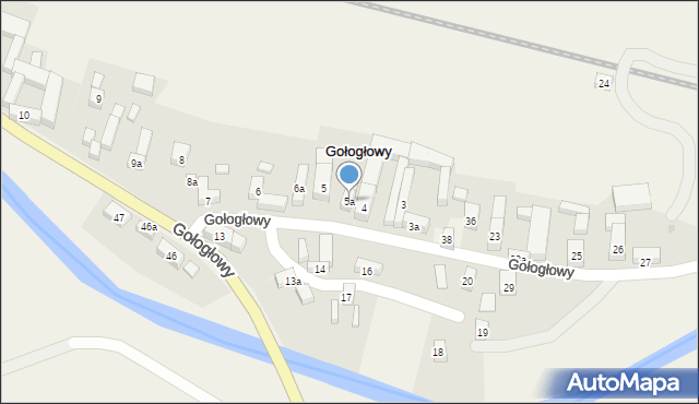 Gołogłowy, Gołogłowy, 5a, mapa Gołogłowy