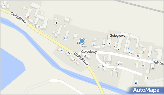 Gołogłowy, Gołogłowy, 7, mapa Gołogłowy