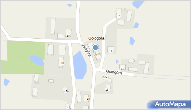 Gołogóra, Gołogóra, 12, mapa Gołogóra