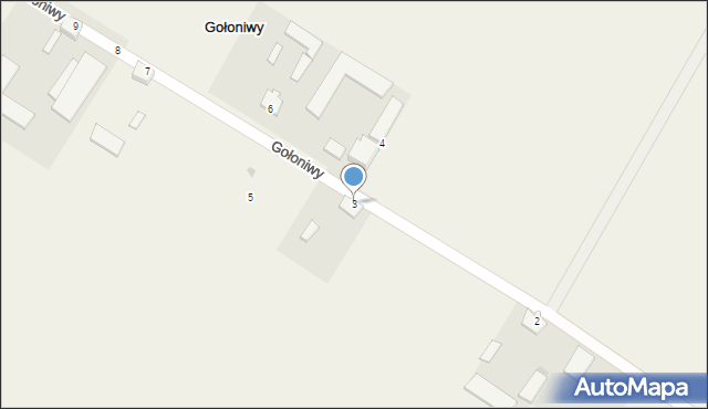 Gołoniwy, Gołoniwy, 3, mapa Gołoniwy