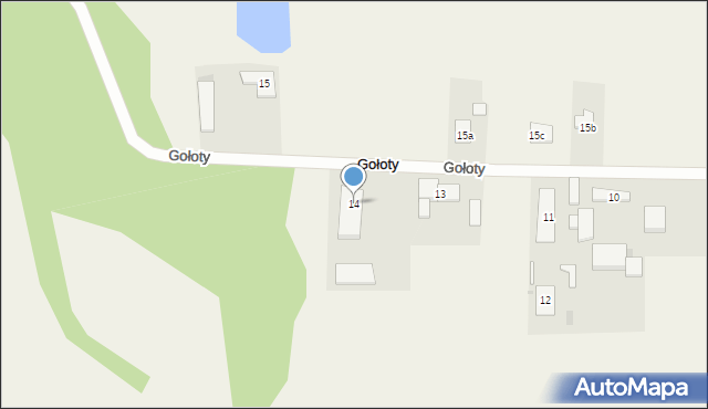 Gołoty, Gołoty, 14, mapa Gołoty