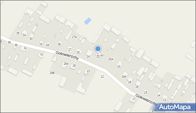 Gołowierzchy, Gołowierzchy, 21, mapa Gołowierzchy