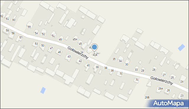 Gołowierzchy, Gołowierzchy, 41a, mapa Gołowierzchy