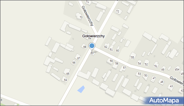 Gołowierzchy, Gołowierzchy, 63, mapa Gołowierzchy