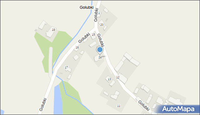 Golubki, Golubki, 14, mapa Golubki