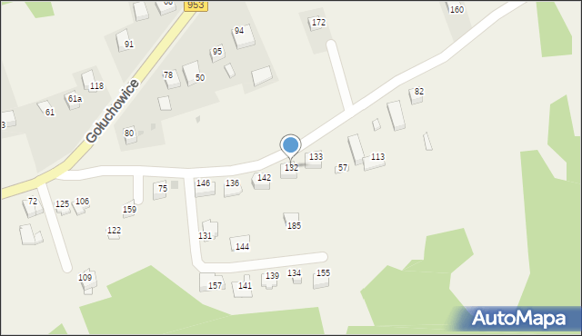 Gołuchowice, Gołuchowice, 132, mapa Gołuchowice