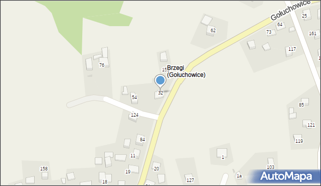 Gołuchowice, Gołuchowice, 32, mapa Gołuchowice