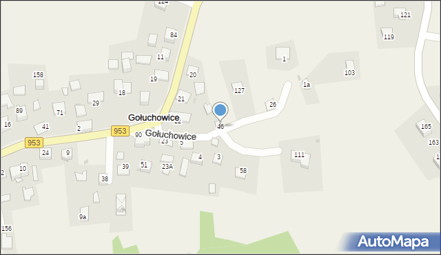 Gołuchowice, Gołuchowice, 46, mapa Gołuchowice