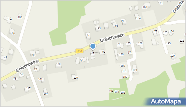 Gołuchowice, Gołuchowice, 47, mapa Gołuchowice
