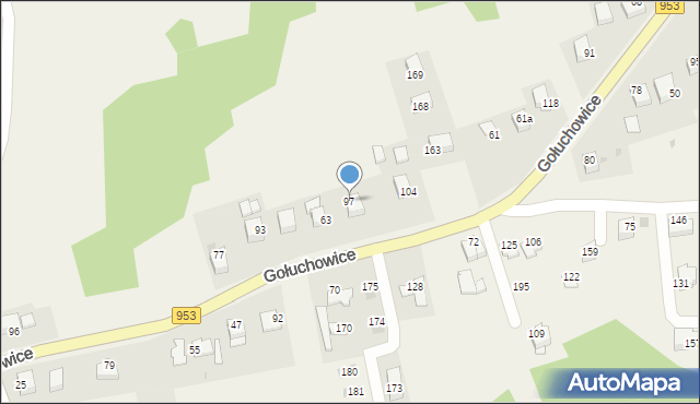 Gołuchowice, Gołuchowice, 97, mapa Gołuchowice