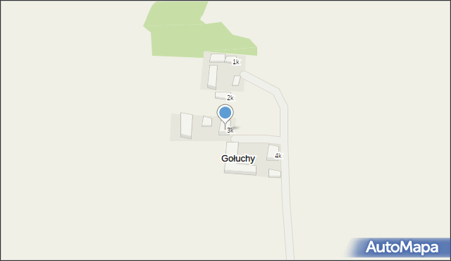 Gołuchy, Gołuchy, 15, mapa Gołuchy