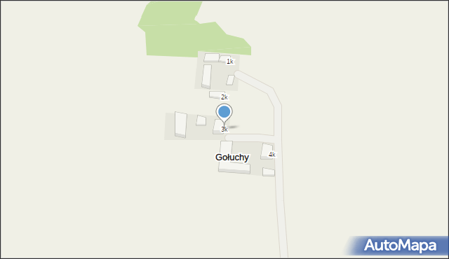 Gołuchy Kolonia, Gołuchy Kolonia, 3, mapa Gołuchy Kolonia