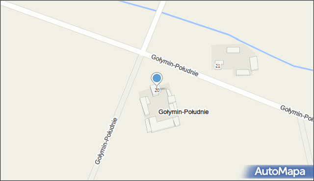 Gołymin-Południe, Gołymin-Południe, 20, mapa Gołymin-Południe