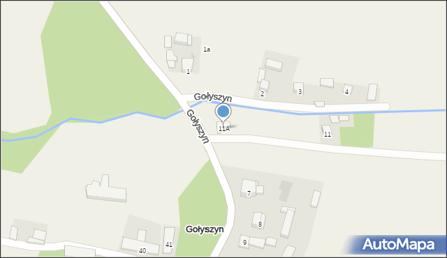 Gołyszyn, Gołyszyn, 11A, mapa Gołyszyn