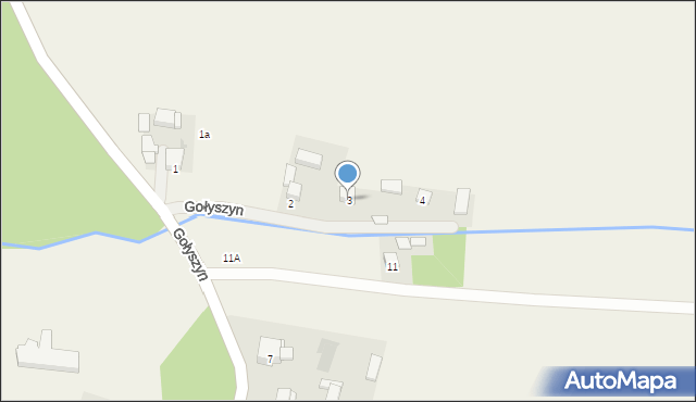 Gołyszyn, Gołyszyn, 3, mapa Gołyszyn