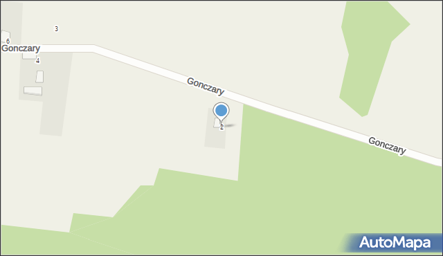 Gonczary, Gonczary, 2, mapa Gonczary