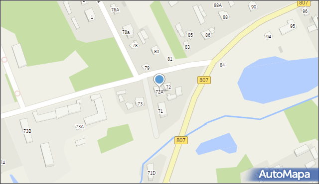 Gończyce, Gończyce, 72A, mapa Gończyce