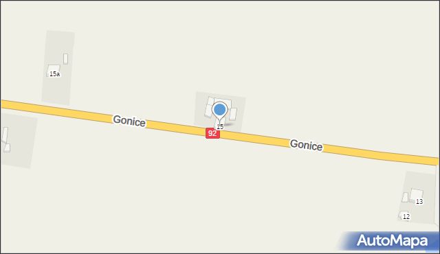 Gonice, Gonice, 15, mapa Gonice