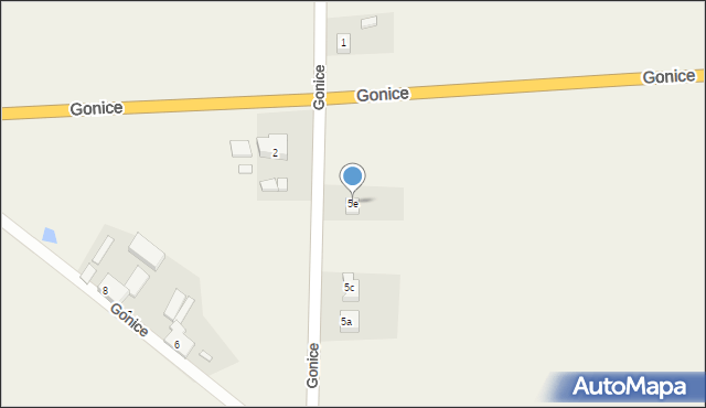 Gonice, Gonice, 5e, mapa Gonice