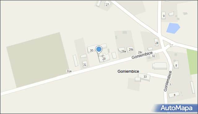 Goniembice, Goniembice, 30a, mapa Goniembice