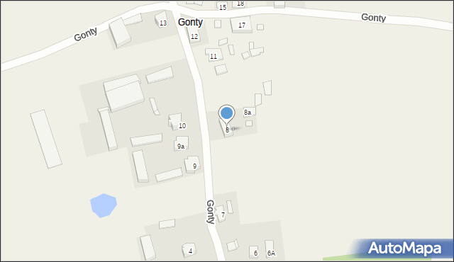 Gonty, Gonty, 8, mapa Gonty