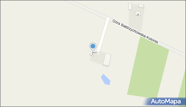 Góra Bałdrzychowska-Kolonia, Góra Bałdrzychowska-Kolonia, 27, mapa Góra Bałdrzychowska-Kolonia