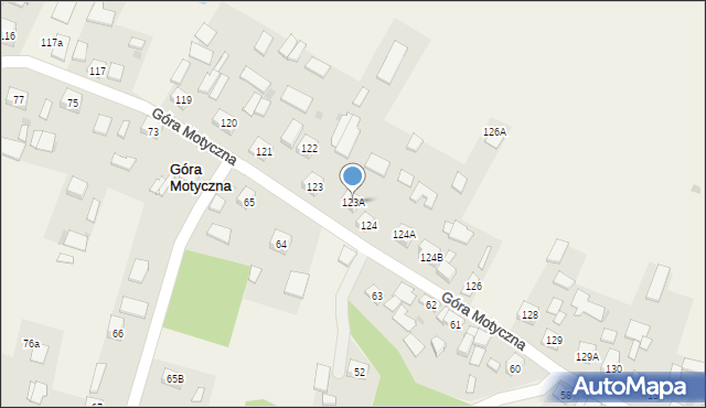 Góra Motyczna, Góra Motyczna, 123A, mapa Góra Motyczna