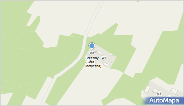 Góra Motyczna, Góra Motyczna, 185, mapa Góra Motyczna