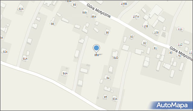 Góra Motyczna, Góra Motyczna, 86b, mapa Góra Motyczna