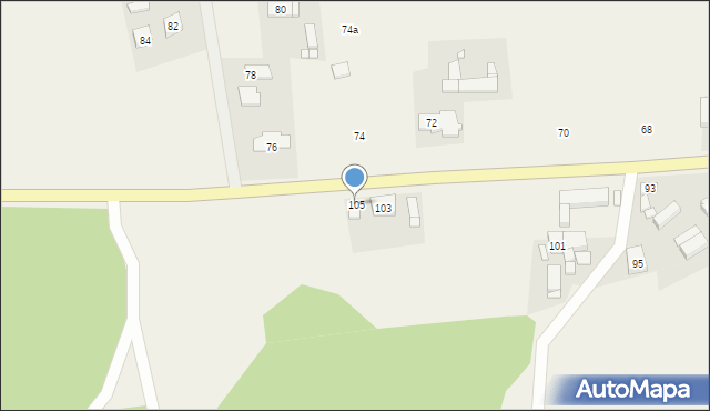 Góra nad Notecią, Góra nad Notecią, 105, mapa Góra nad Notecią