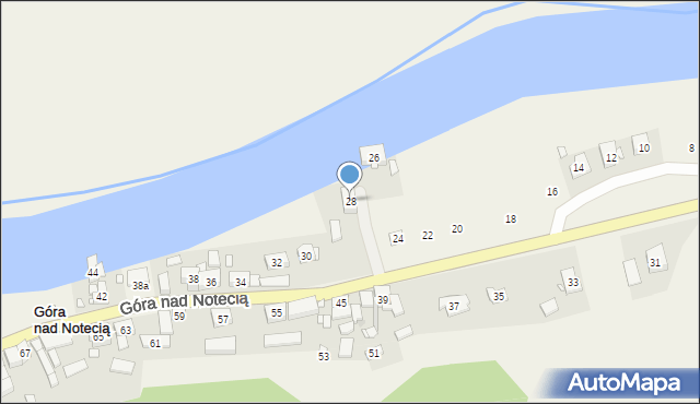 Góra nad Notecią, Góra nad Notecią, 28, mapa Góra nad Notecią