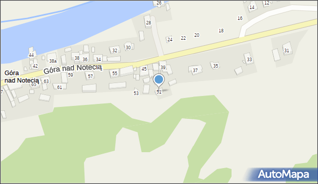 Góra nad Notecią, Góra nad Notecią, 51, mapa Góra nad Notecią