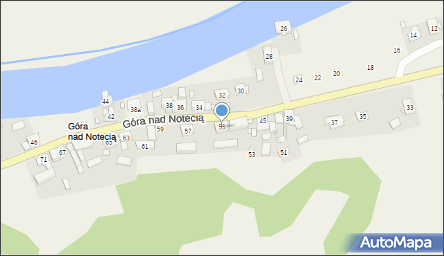 Góra nad Notecią, Góra nad Notecią, 55, mapa Góra nad Notecią