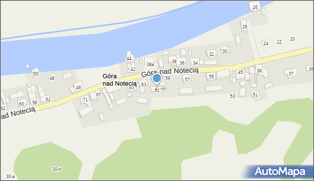 Góra nad Notecią, Góra nad Notecią, 61, mapa Góra nad Notecią