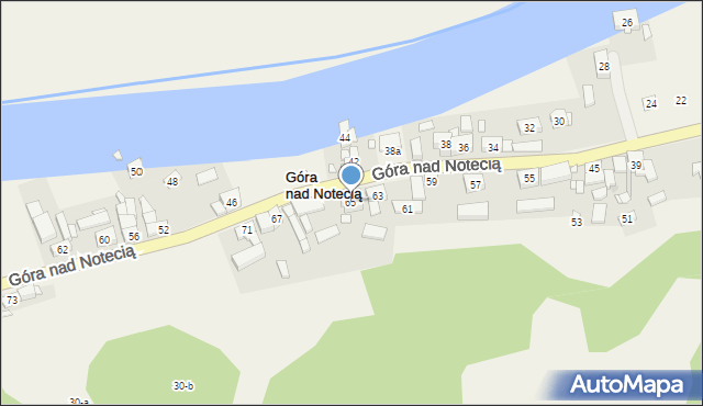 Góra nad Notecią, Góra nad Notecią, 65, mapa Góra nad Notecią