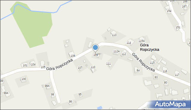 Góra Ropczycka, Góra Ropczycka, 109, mapa Góra Ropczycka