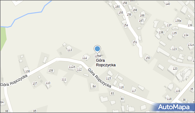 Góra Ropczycka, Góra Ropczycka, 115A, mapa Góra Ropczycka